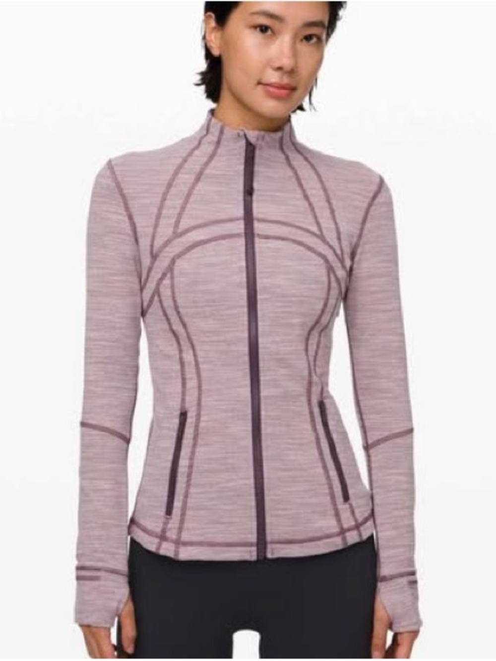 Lululemon Define Jacket Luon Frosted Mulberry Black Currant Size 6